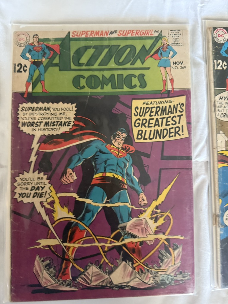 action comic superman