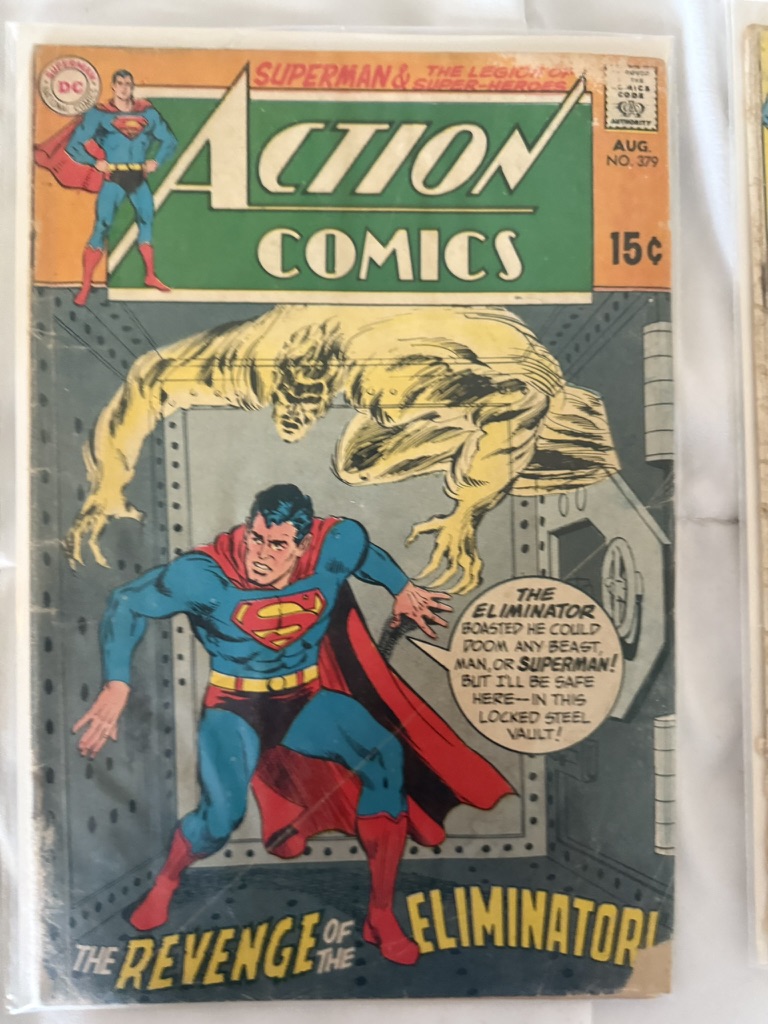 action comic superman
