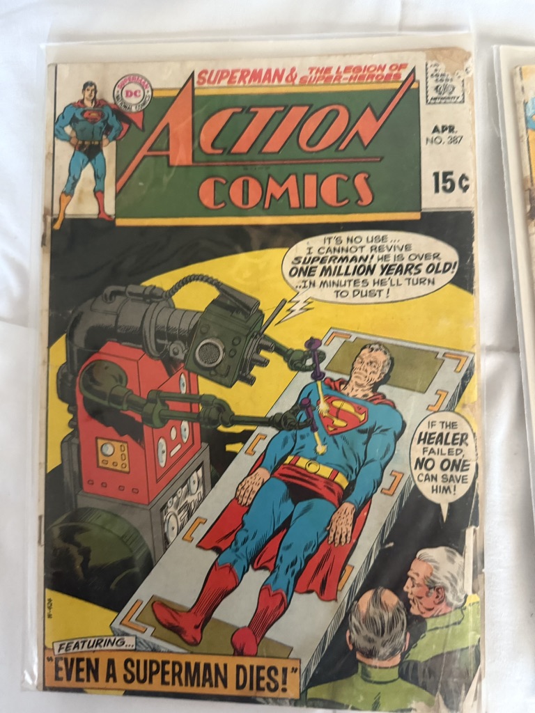 action comic superman