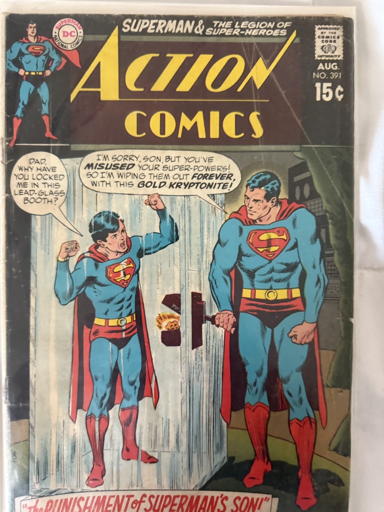 action comic superman