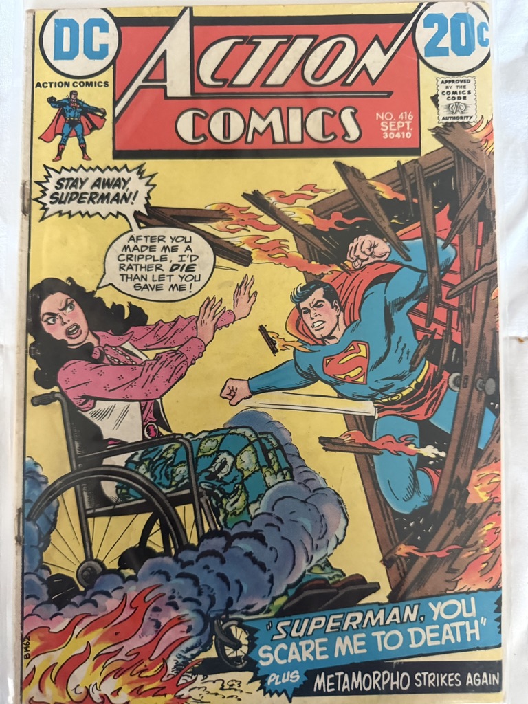 action comic superman