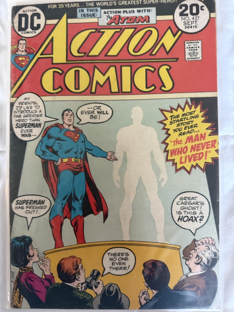 action comic superman