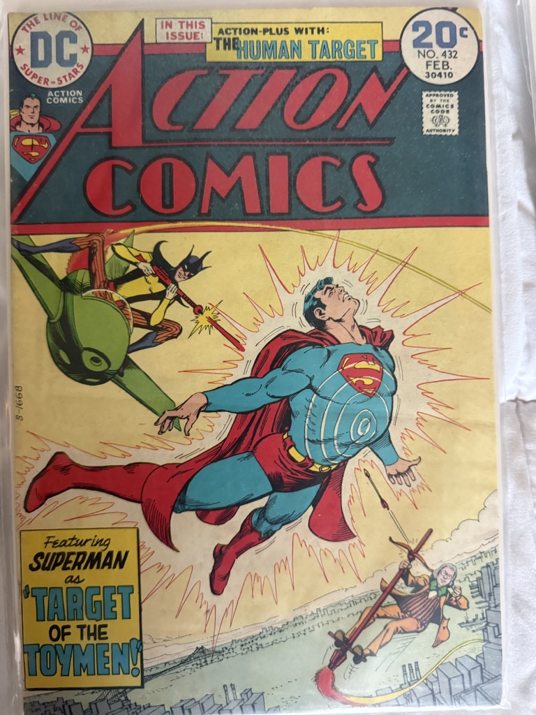 action comic superman