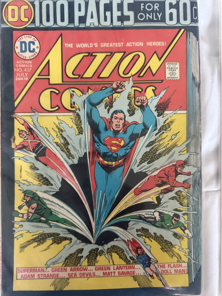 action comic superman