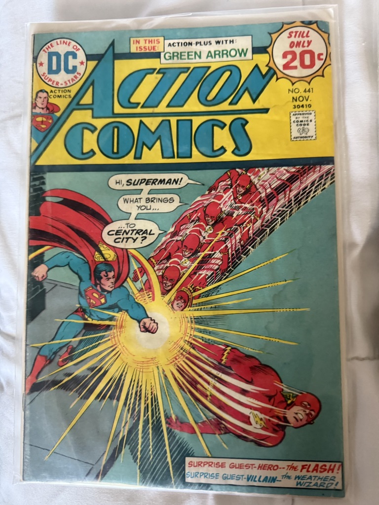 action comic superman