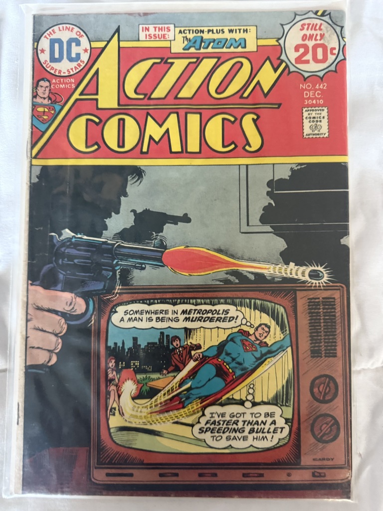 action comic superman