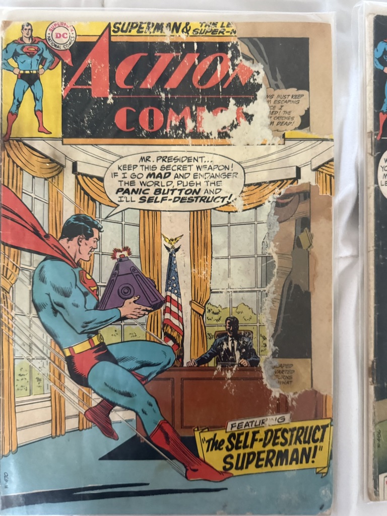 action comic superman