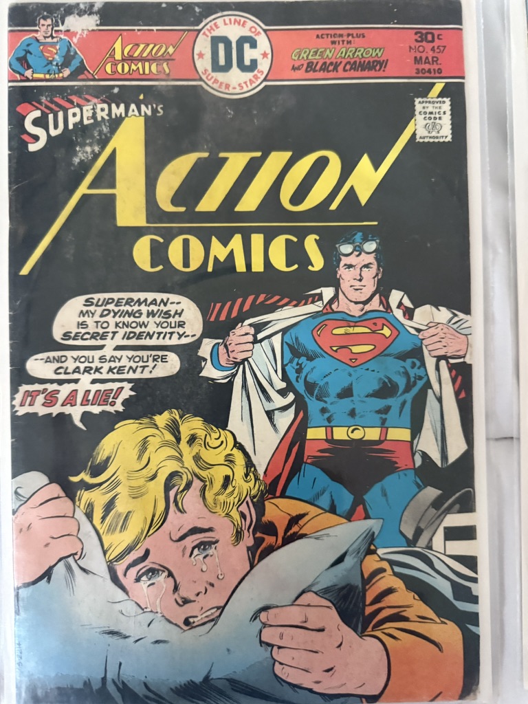 action comic superman