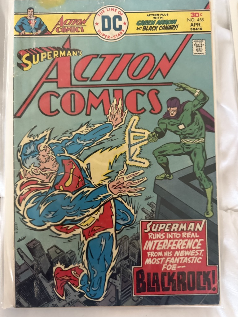 action comic superman