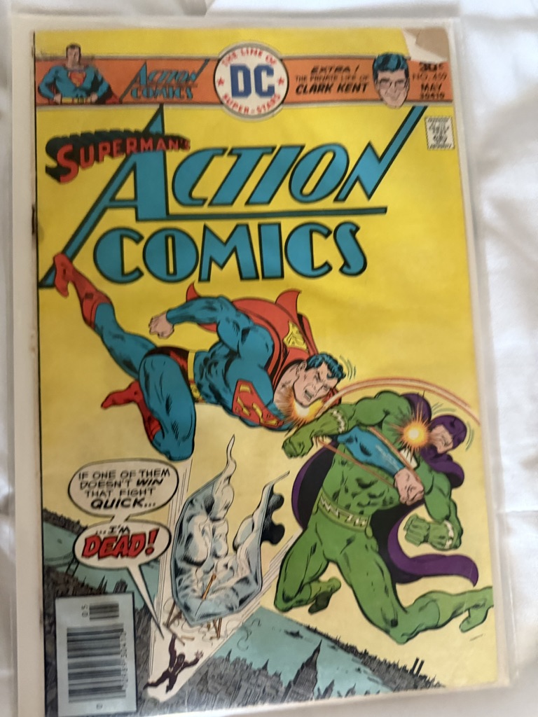 action comic superman