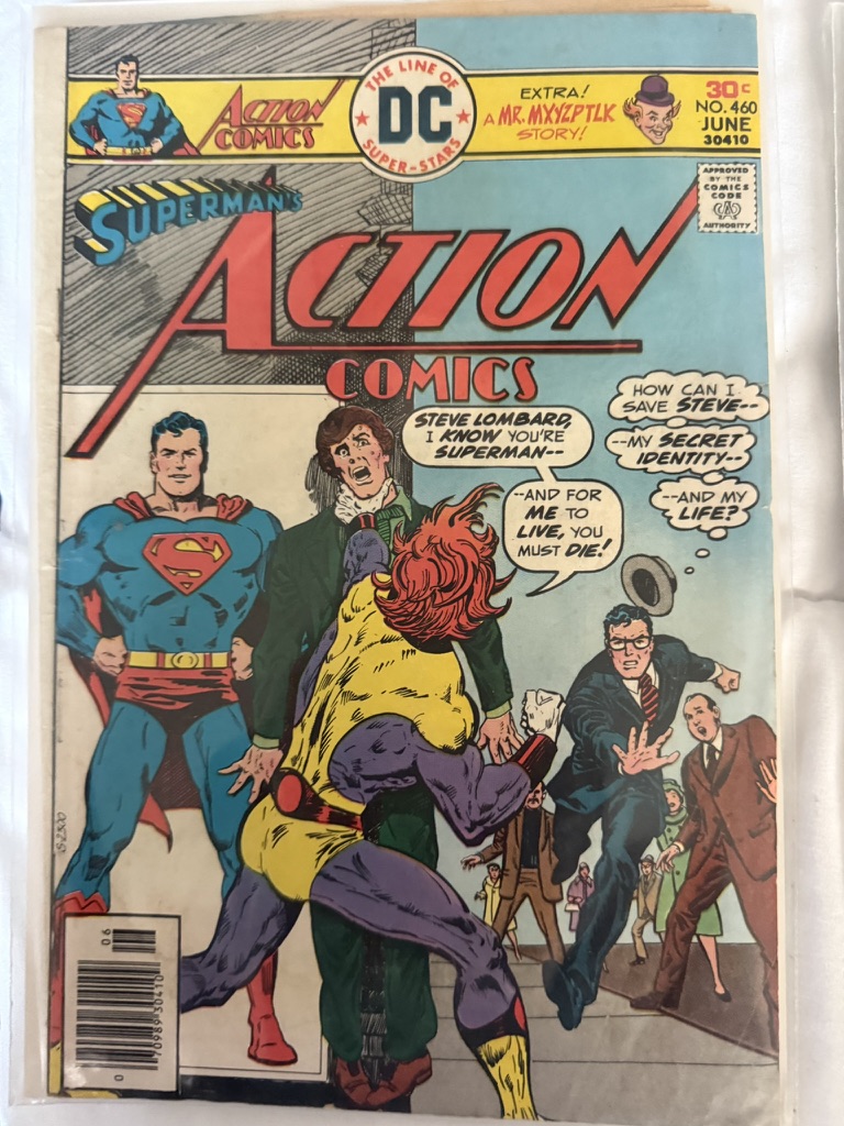 action comic superman