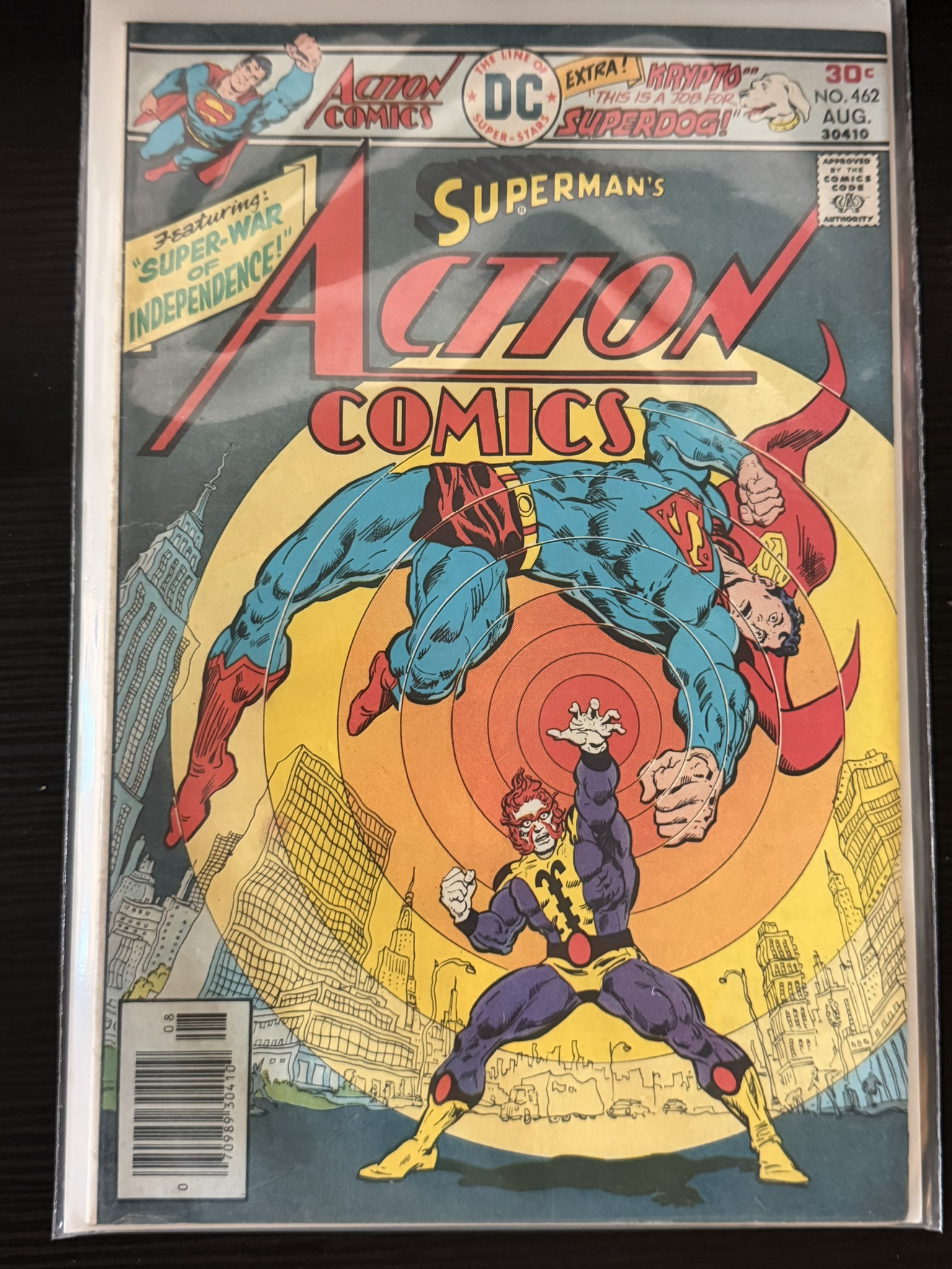 action comic superman
