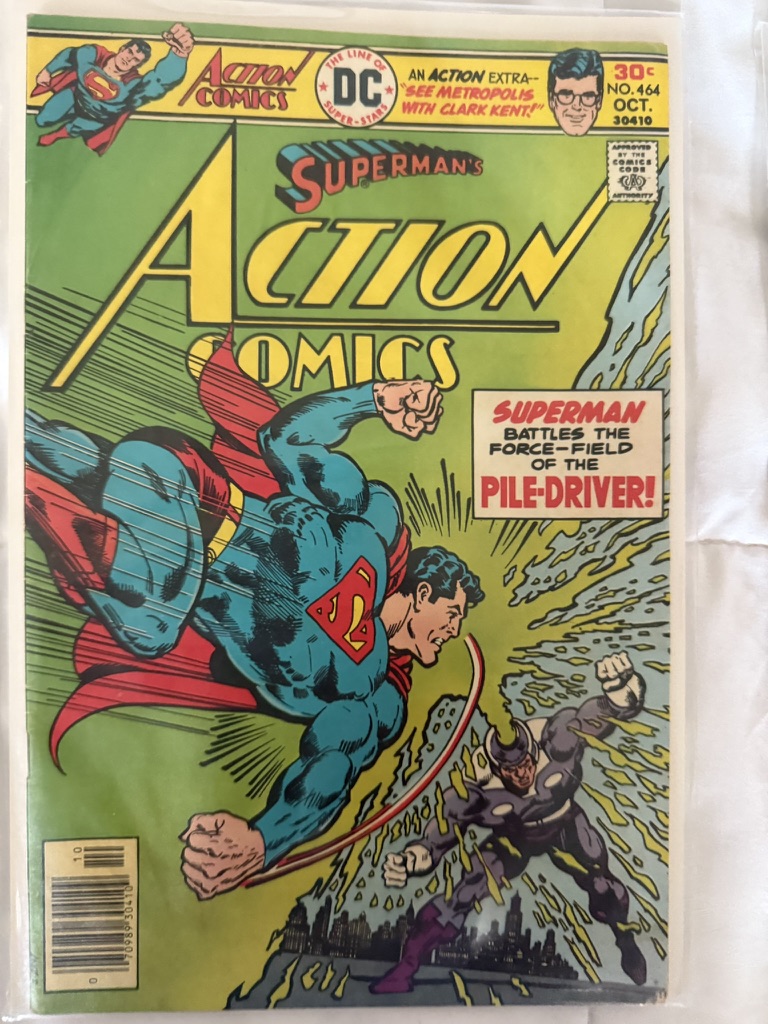 action comic superman