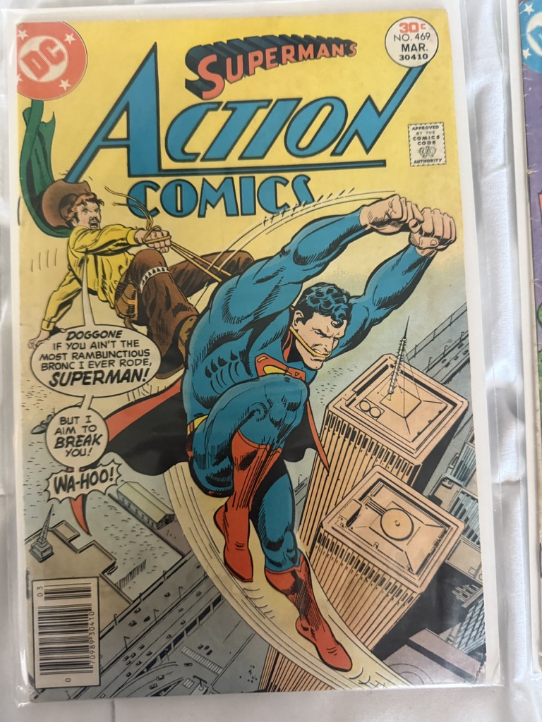 action comic superman