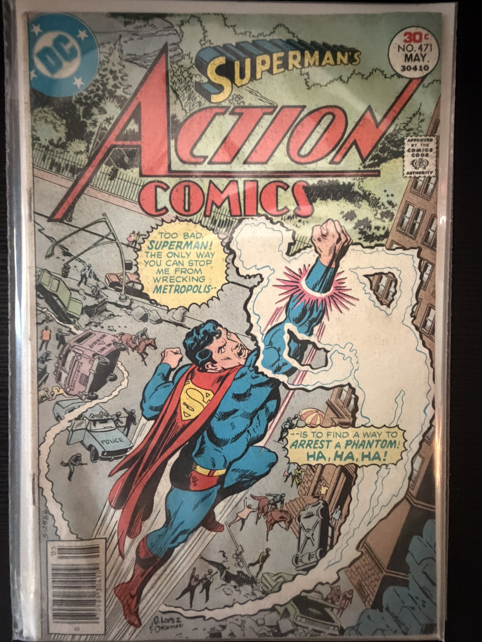 action comic superman