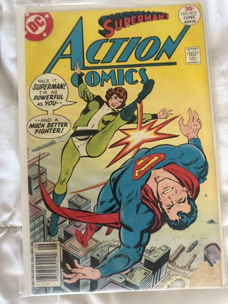 action comic superman