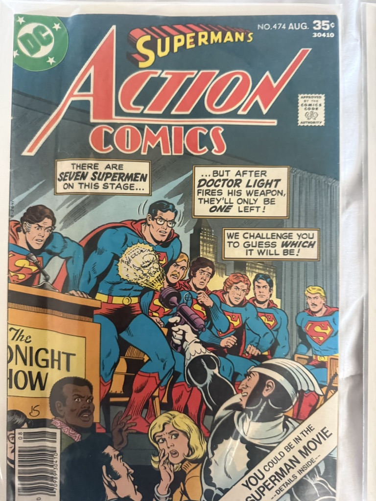 action comic superman