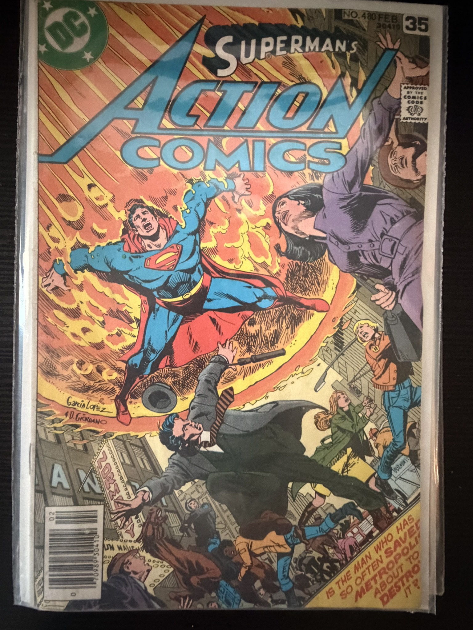 action comic superman