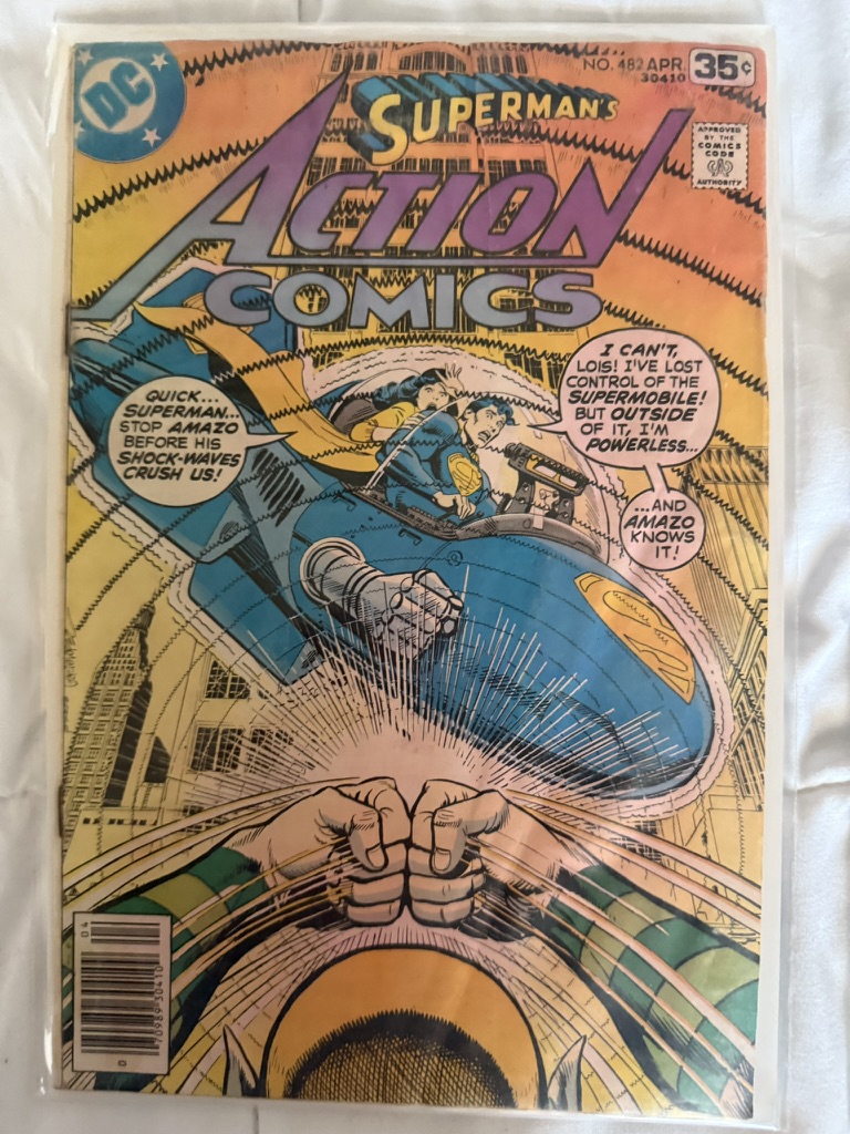 action comic superman