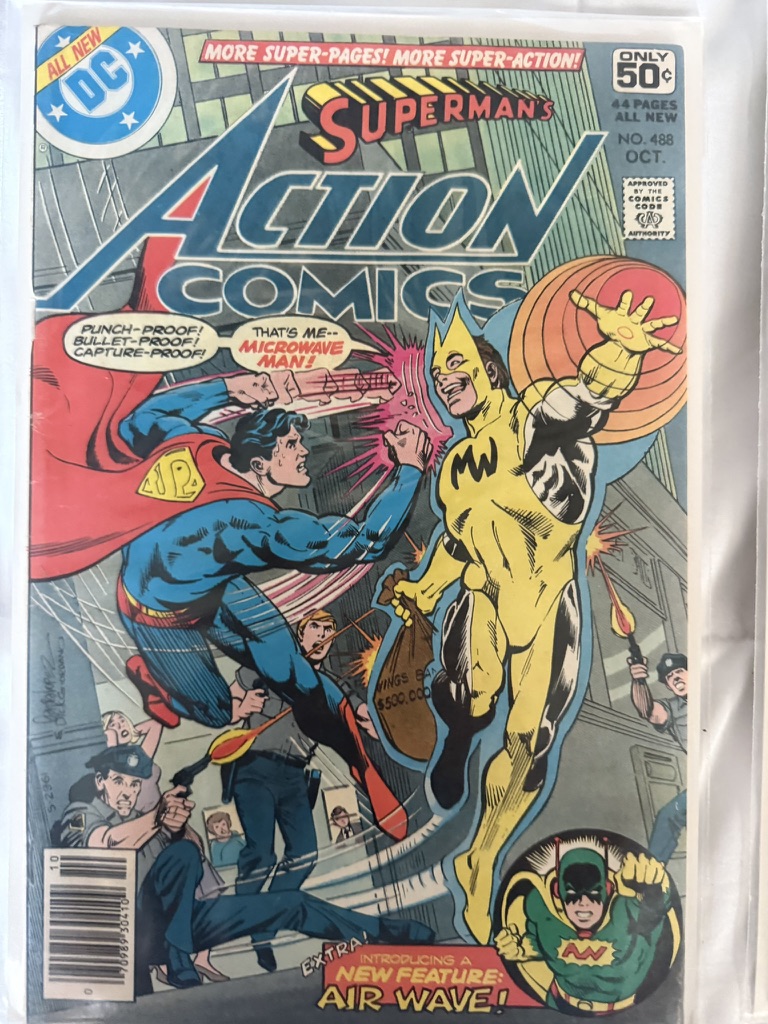 action comic superman