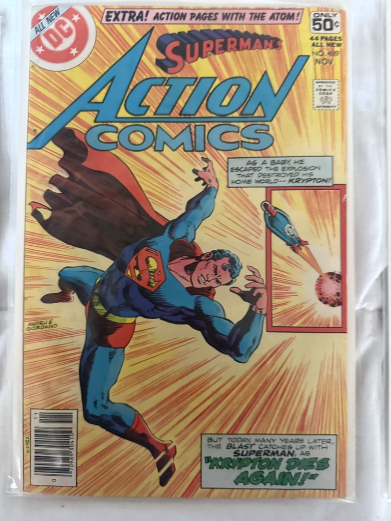 action comic superman