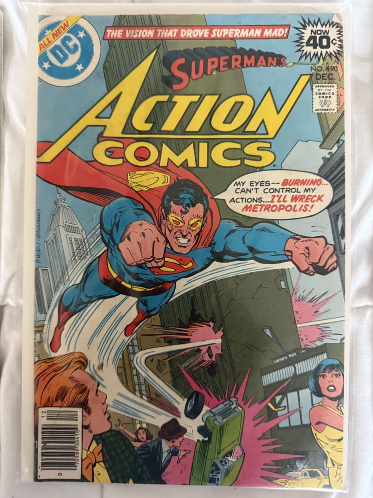 action comic superman
